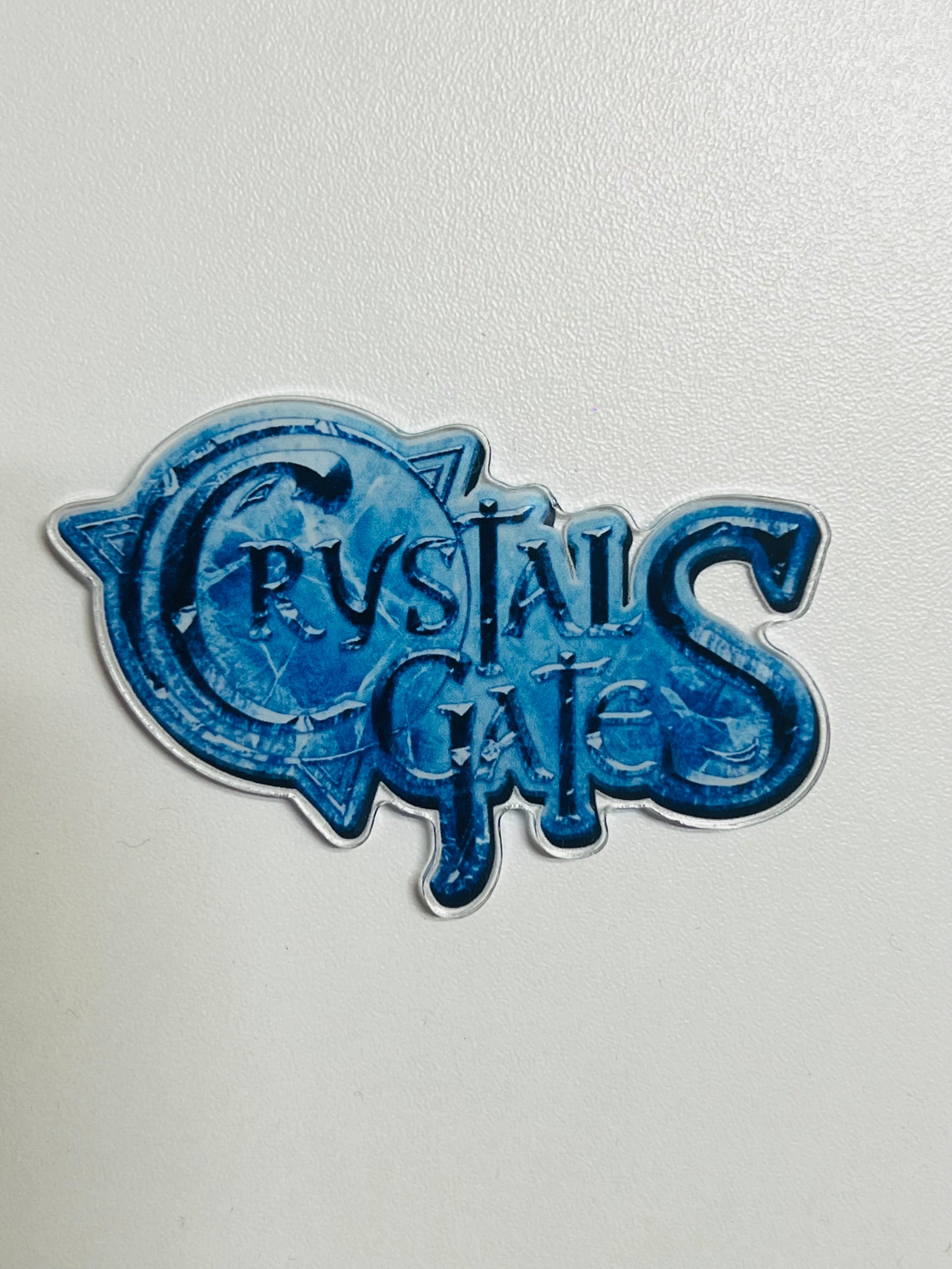 Crystal Gates Icy Logo Acrylic Magnet